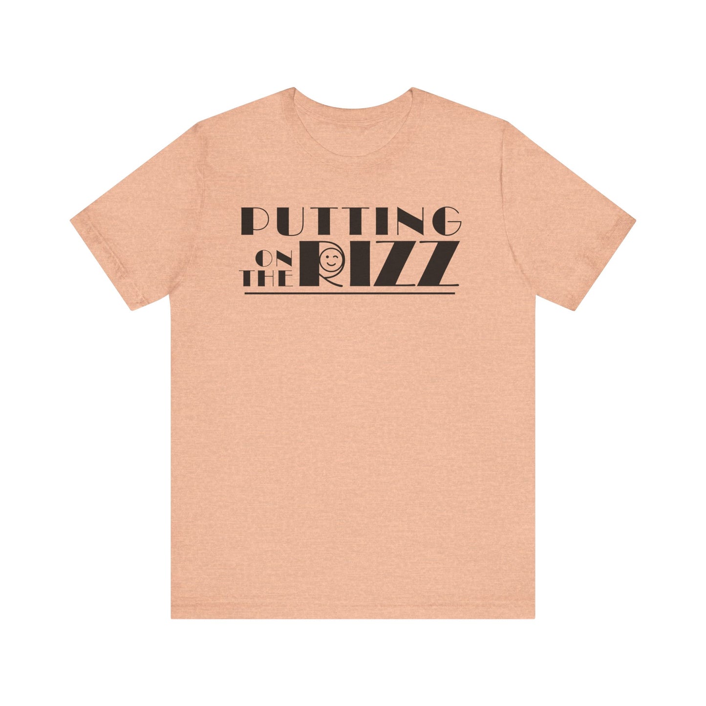 Funny Flirty Graphic Tee - "PUTTING on the RIZZ" Unisex Jersey Short Sleeve T-Shirt, Humor, Casual Wear, Gift for Friends