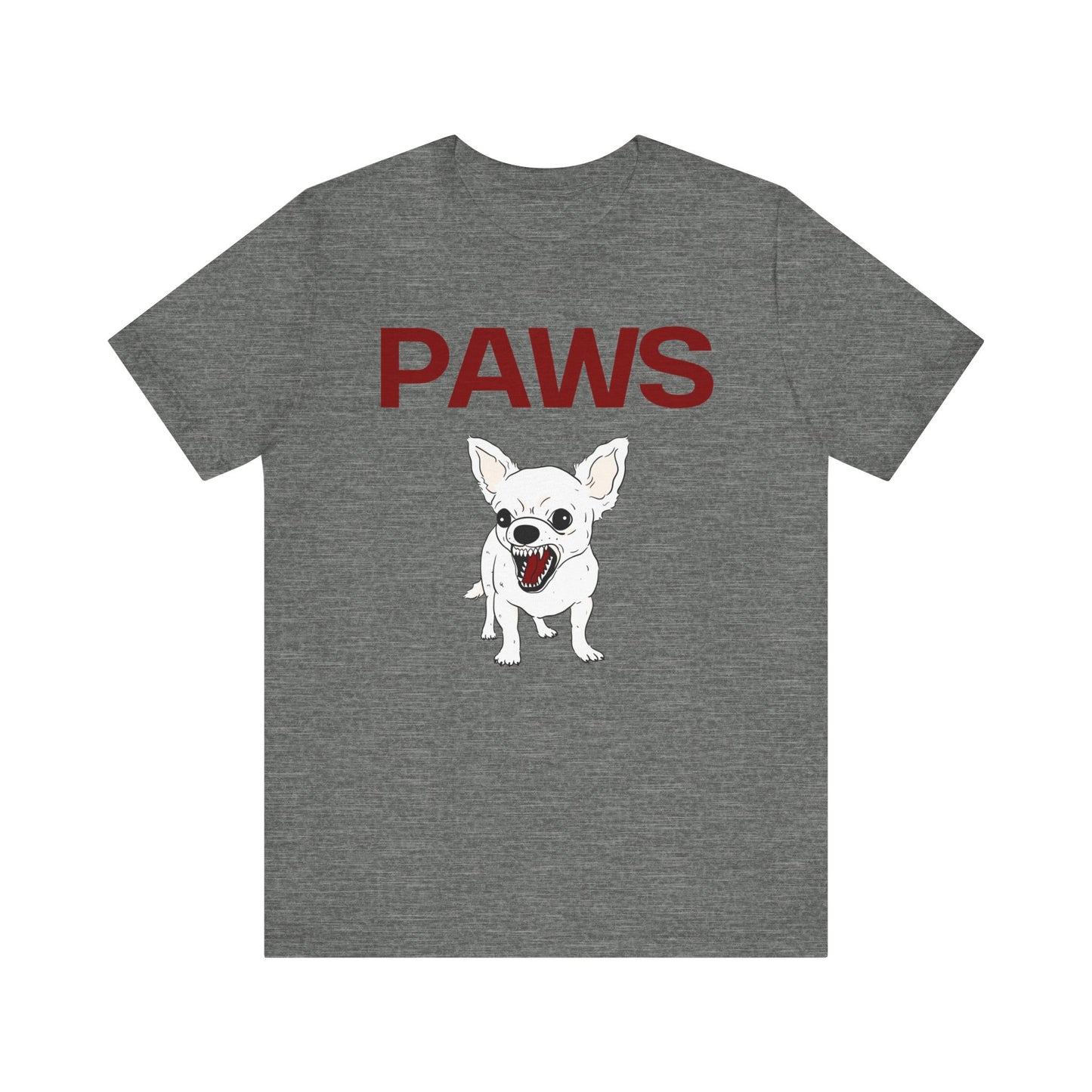 Funny Feisty Chihuahua Dog Paws Ironic Unisex Tee Inspired by the 70s Movie Jaws