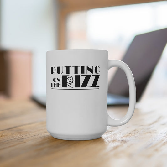 15oz Playful Coffee Mug - "Putting on the Rizz" - Inspired by the 1970s Iconic Movie Jaws