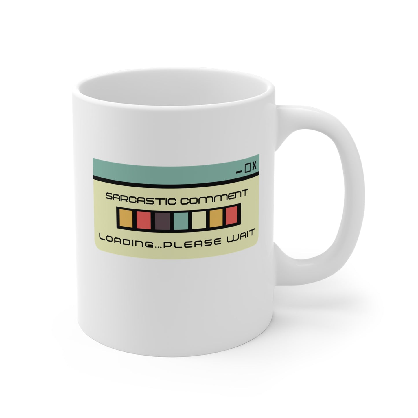 Retro Pixel Art Mug - 11oz Gaming Hourglass Coffee Cup