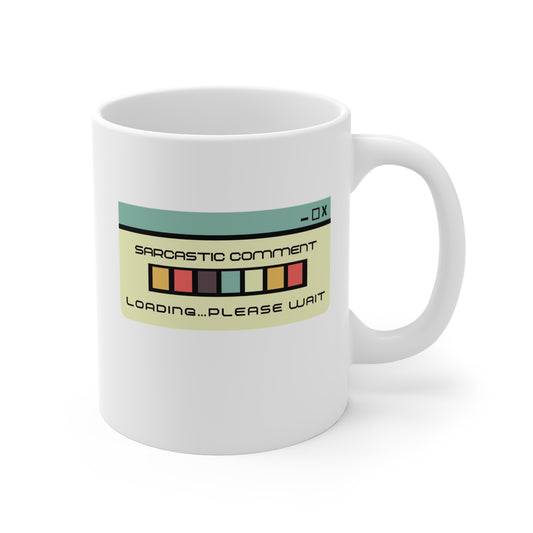 Retro Pixel Art Mug - 11oz Gaming Hourglass Coffee Cup