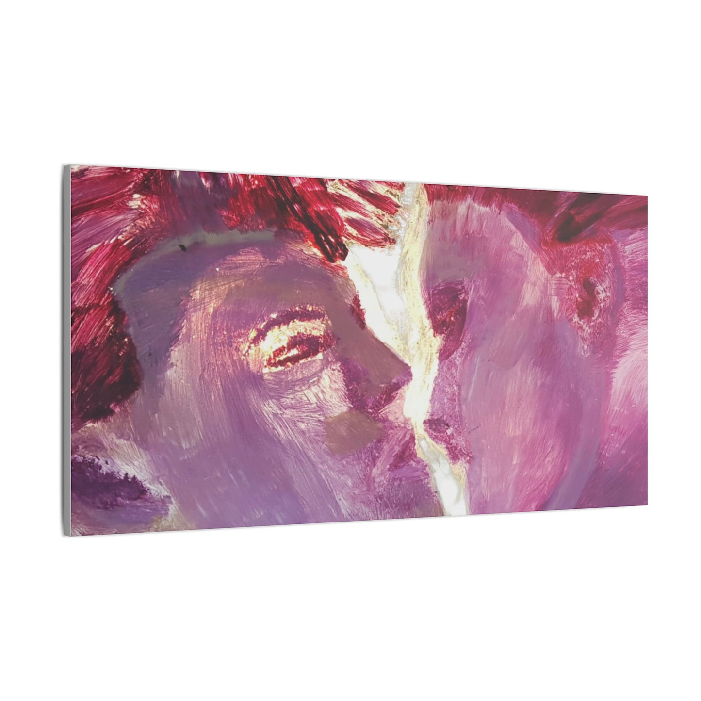 Romantic Kiss Love Canvas Art - Modern Abstract Wall Art Painting - Perfect Gift for Anniversaries, Valentine's Day & Just Because