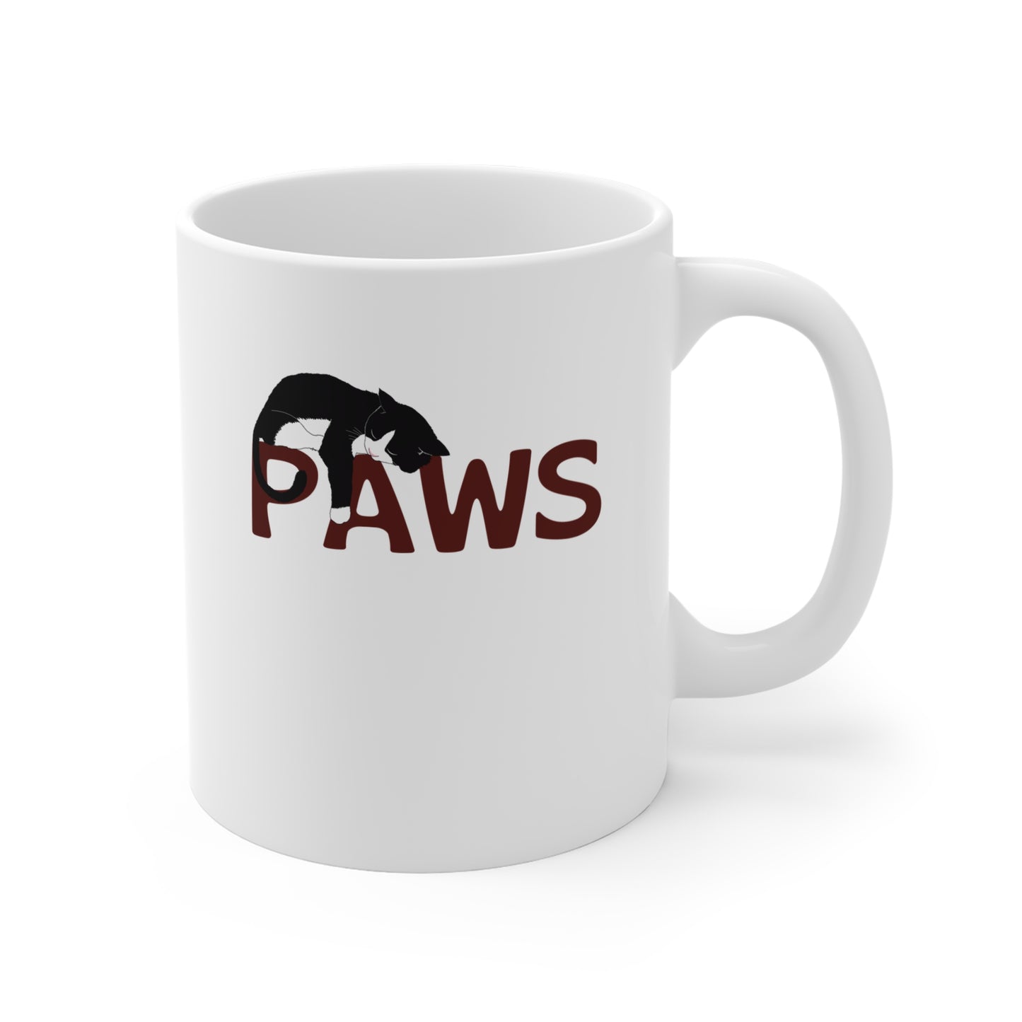 Paws Lazy Cat Coffee Mug - 11oz Cup Inspired by the 1970s Horror Movie Jaws