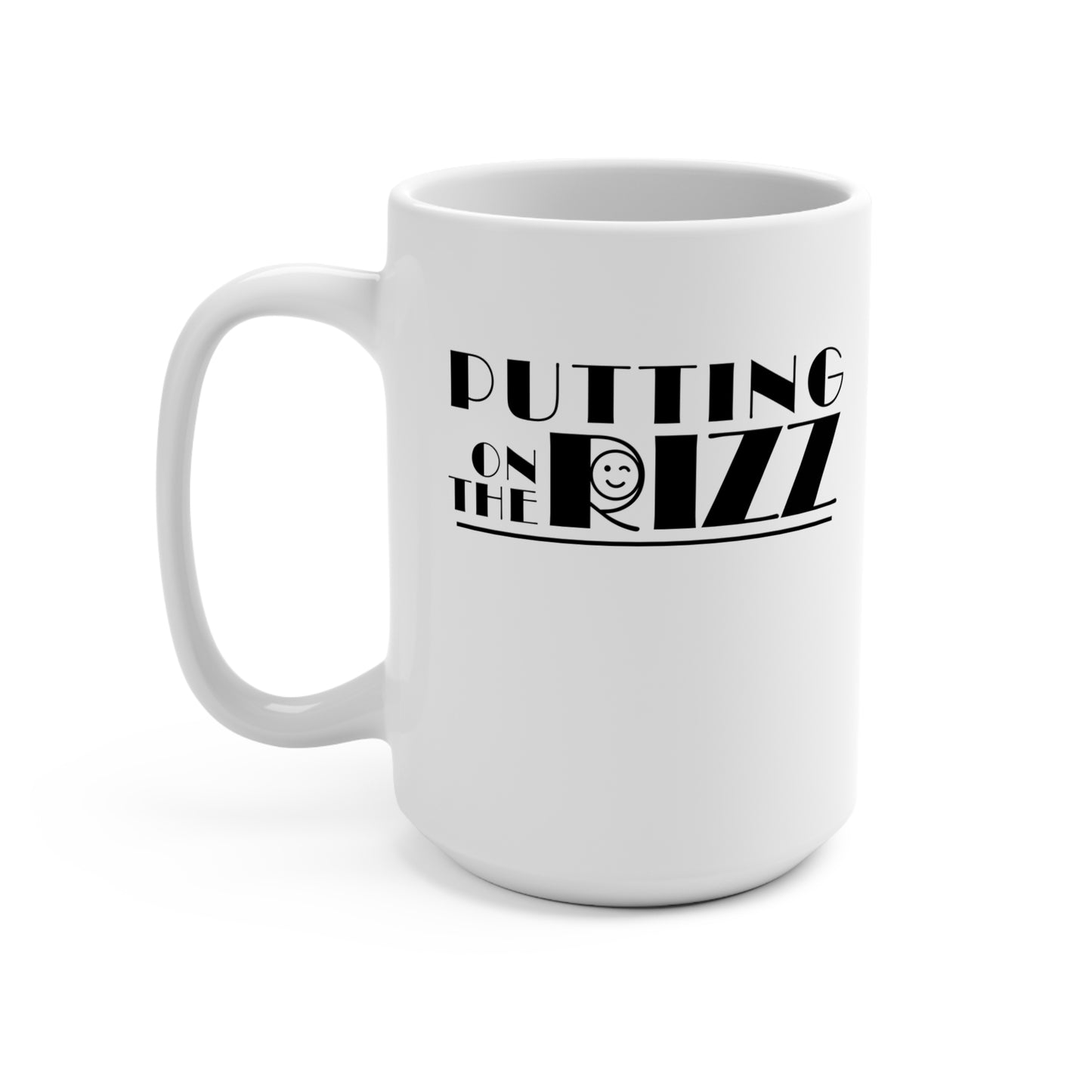 15oz Playful Coffee Mug - "Putting on the Rizz" - Inspired by the 1970s Iconic Movie Jaws