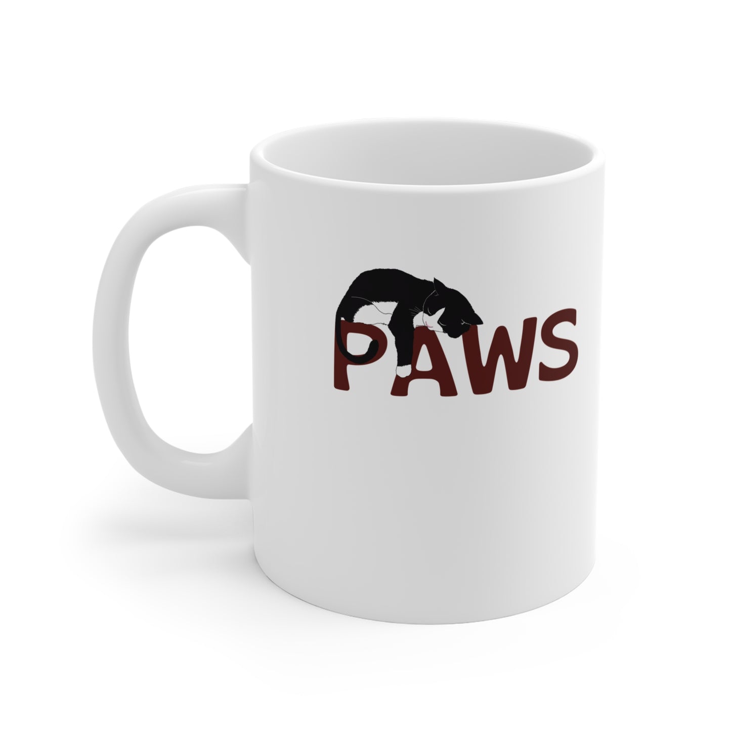 Paws Lazy Cat Coffee Mug - 11oz Cup Inspired by the 1970s Horror Movie Jaws