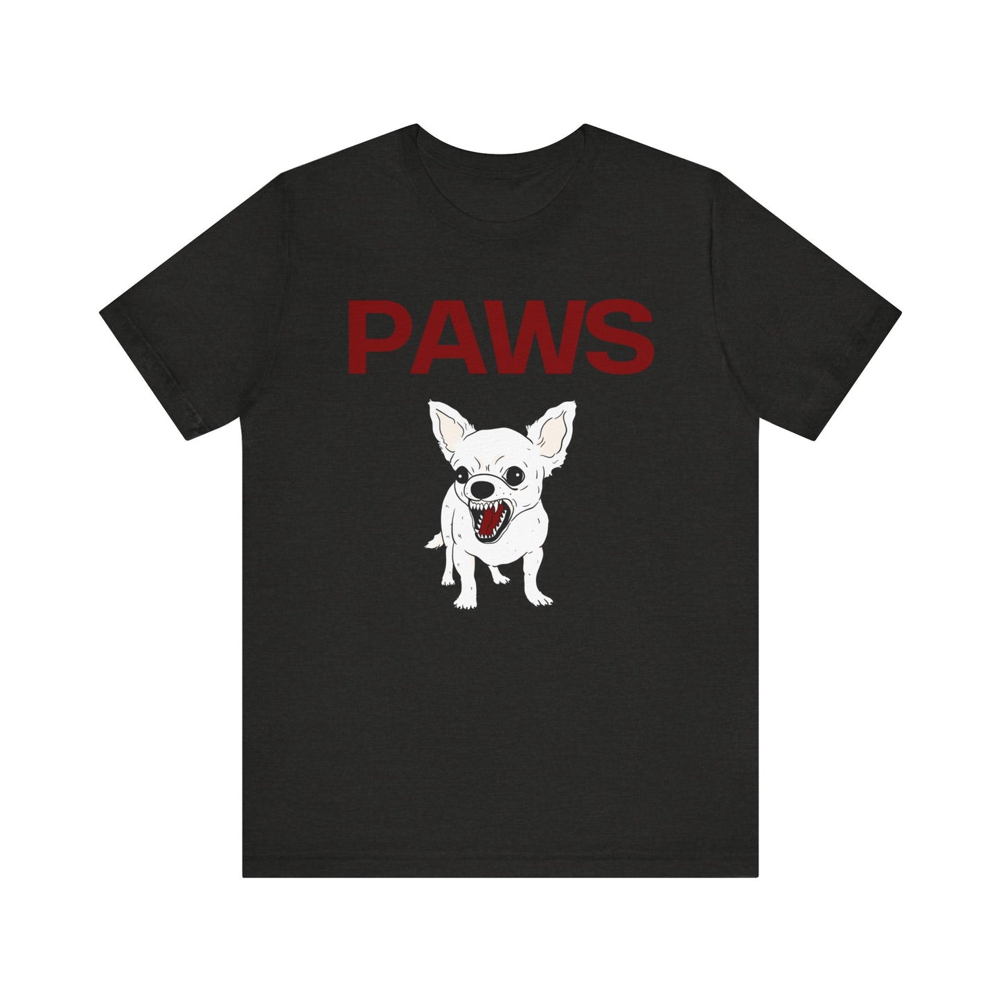 Funny Feisty Chihuahua Dog Paws Ironic Unisex Tee Inspired by the 70s Movie Jaws