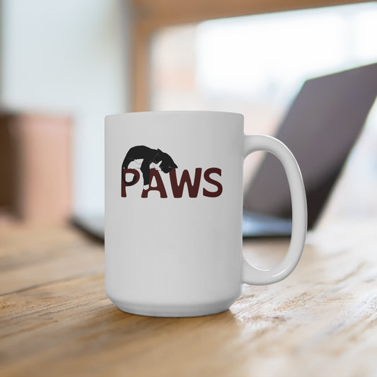 Paws Lazy Cat Coffee Mug - 15oz Cup Inspired by the 1970s Horror Movie Jaws