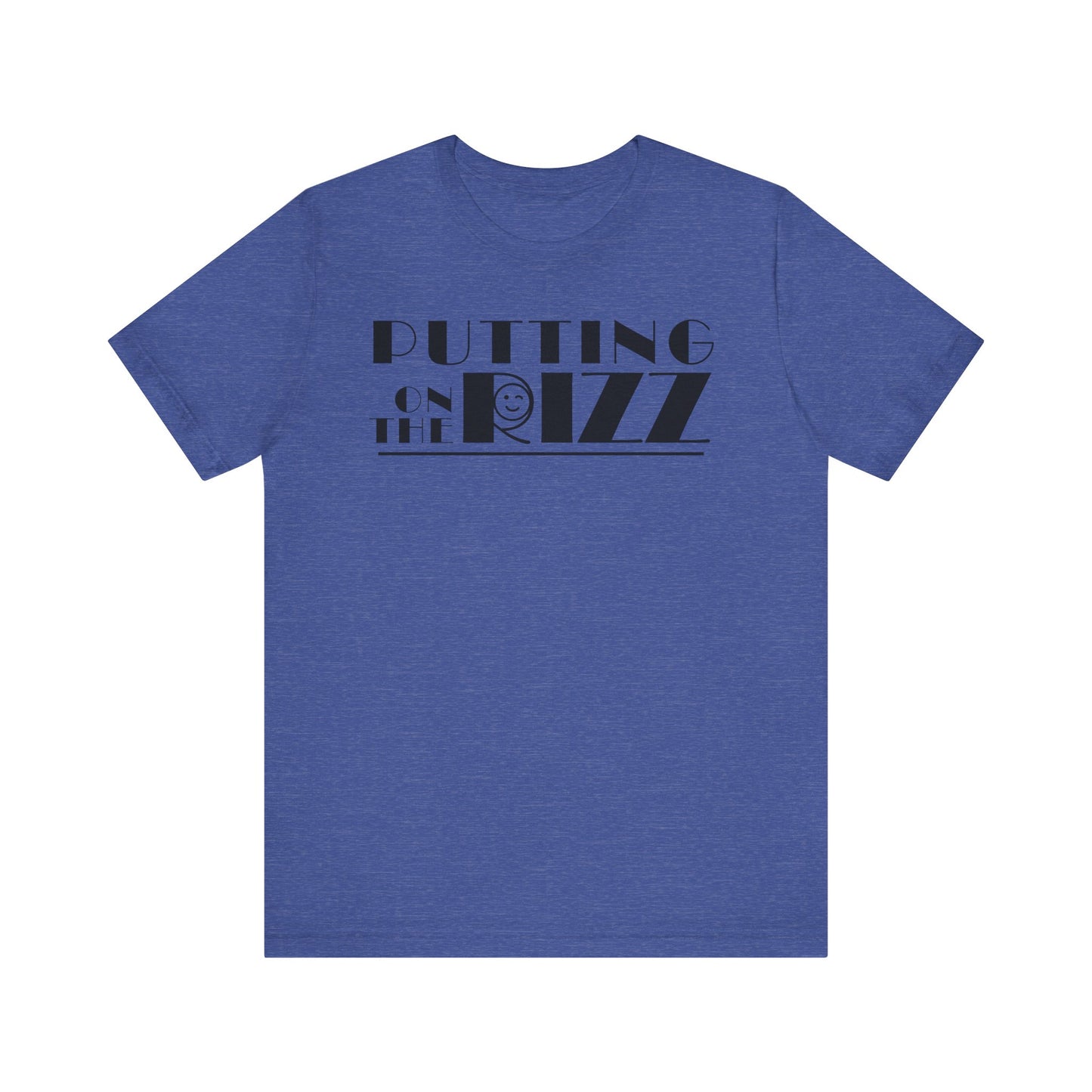 Funny Flirty Graphic Tee - "PUTTING on the RIZZ" Unisex Jersey Short Sleeve T-Shirt, Humor, Casual Wear, Gift for Friends