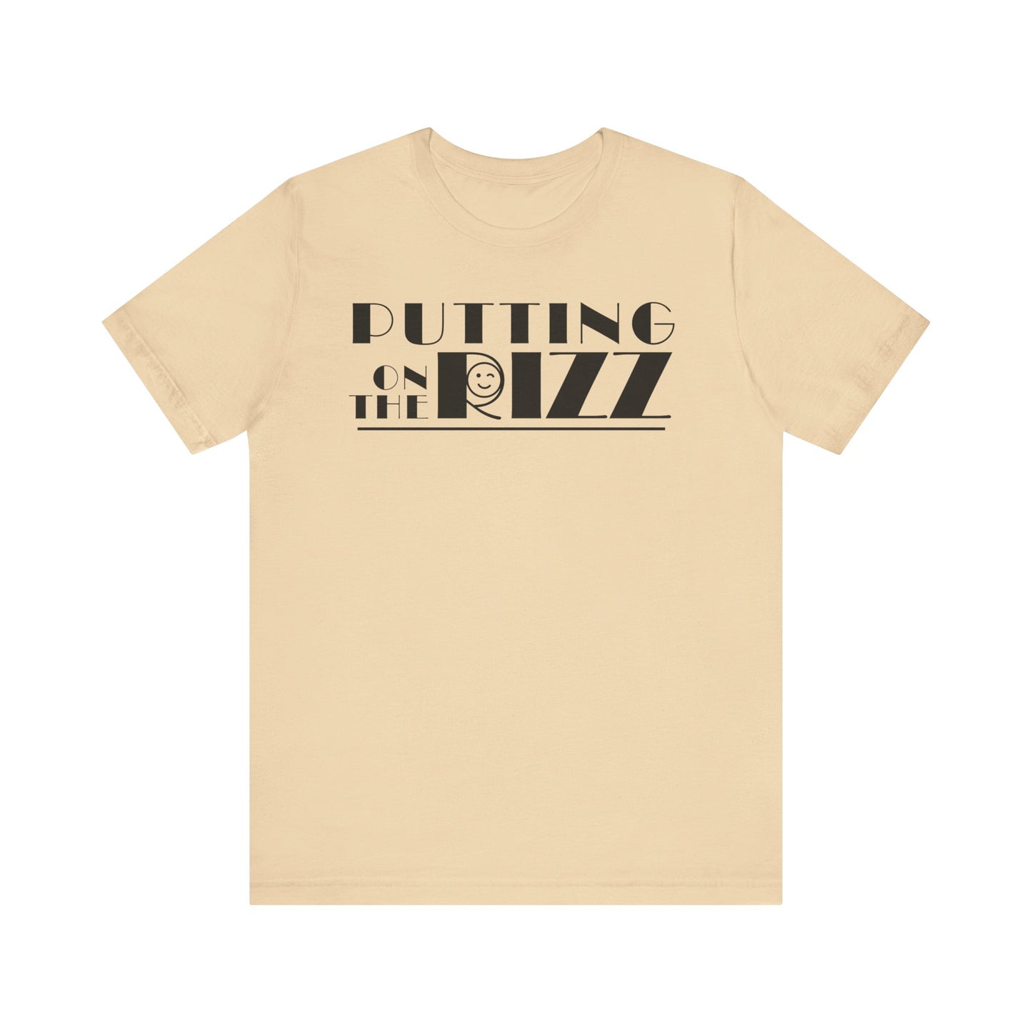 Funny Flirty Graphic Tee - "PUTTING on the RIZZ" Unisex Jersey Short Sleeve T-Shirt, Humor, Casual Wear, Gift for Friends