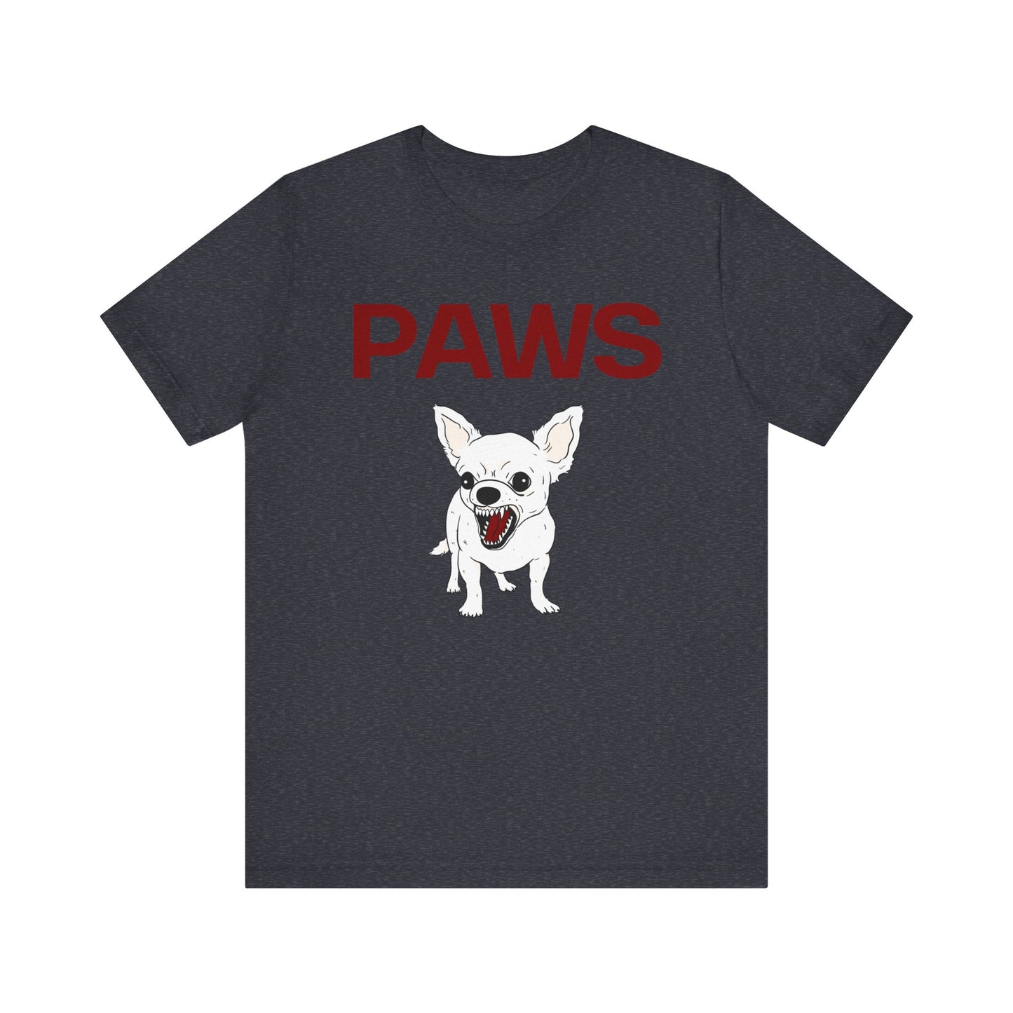 Funny Feisty Chihuahua Dog Paws Ironic Unisex Tee Inspired by the 70s Movie Jaws