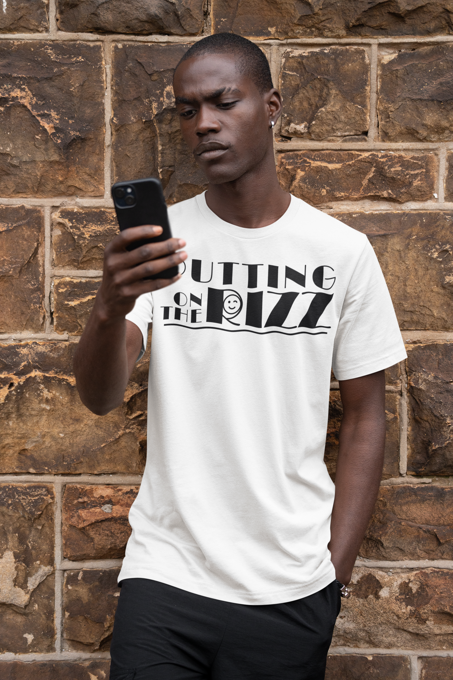 Funny Flirty Graphic Tee - "PUTTING on the RIZZ" Unisex Jersey Short Sleeve T-Shirt, Humor, Casual Wear, Gift for Friends